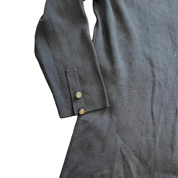 Dana Buchman Black Deep V Neck Sweater M - Picture 2 of 3